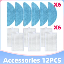 Misura per Kabum smart 500 / 700 / Liectroux C30B / E30 / XR500 / Proscenic / 800T / 820S / 830P filtro a spazzola Mop accessori