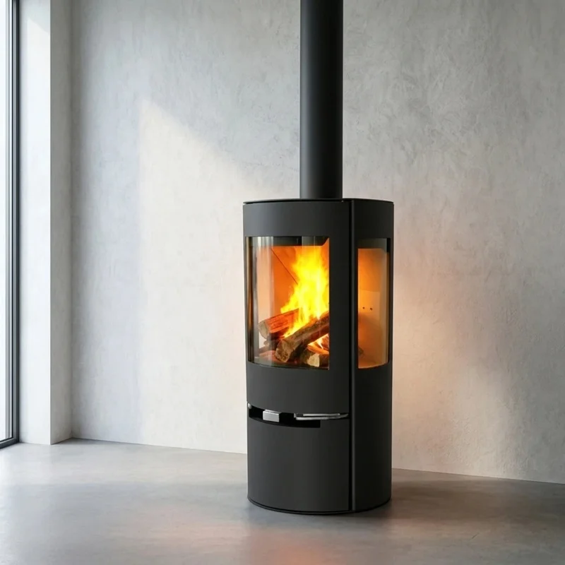 European-Style Real Wood-Burning Fireplace Self-Built Rural Houses Villas Living Rooms Guesthouses Firewood Heating