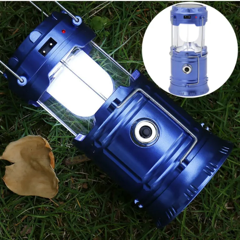 Solar Camping Light 3 In 1 Usb Rechargeable Outdoor Survival Tent Portable Hanging Night Emergency Bright Led Lantern Lamp