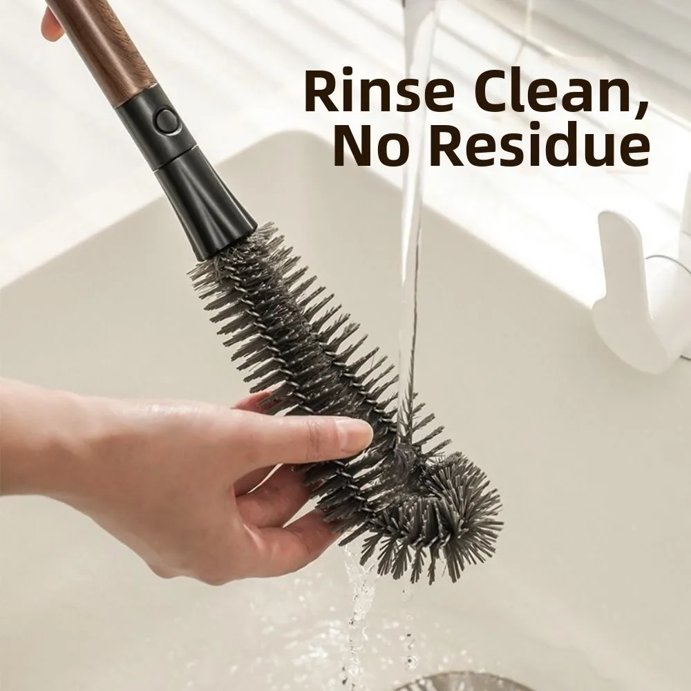 

2 шт. 2 в 1 щетка для бутылок с молоком без мертвого угла, подвесная соковыжималка, щетка для мытья, портативный многофункциональный скребок для чашек