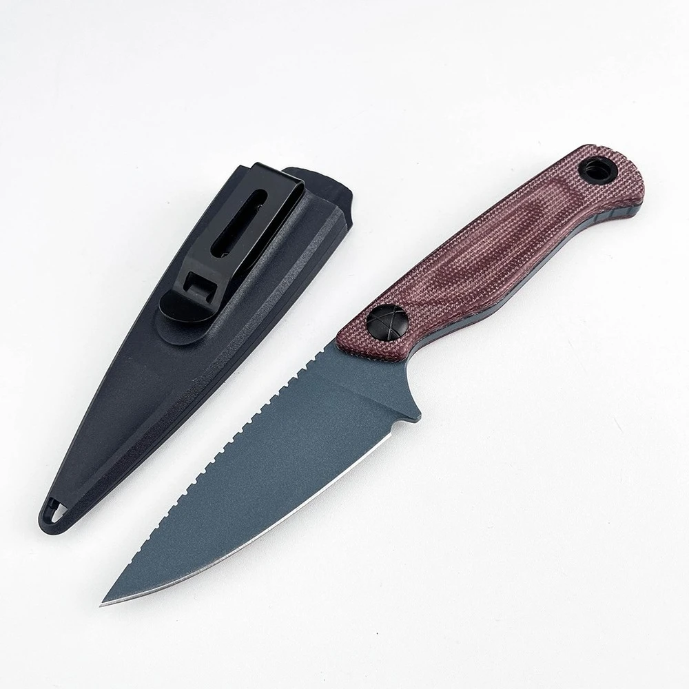Dacian BM 203BT/203-1 Feststehendes D2-Klingenmesser mit Scheide, EDC-Taschenmesser für Dschungeltouren, Camping, Angeln, Rucksack, Obstmesser – Detail 2