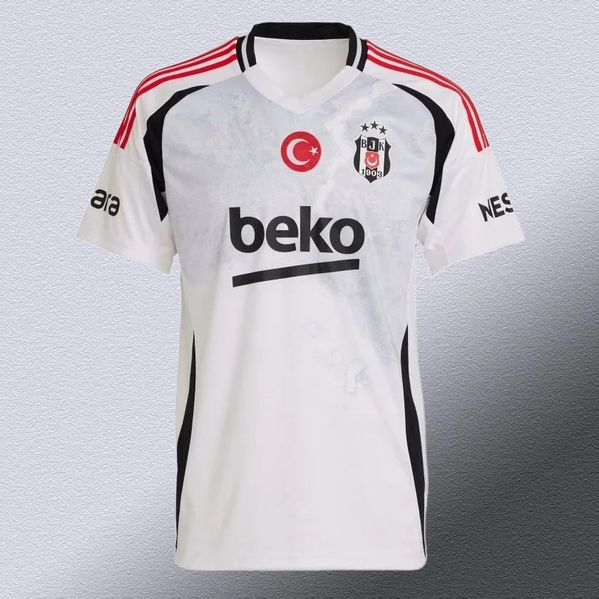 

2025 Summer New Men's Quick-drying T-shirt Jersey Besiktas Short-sleeved Comfortable Casual Breathable Sweat-absorbing T-shirt