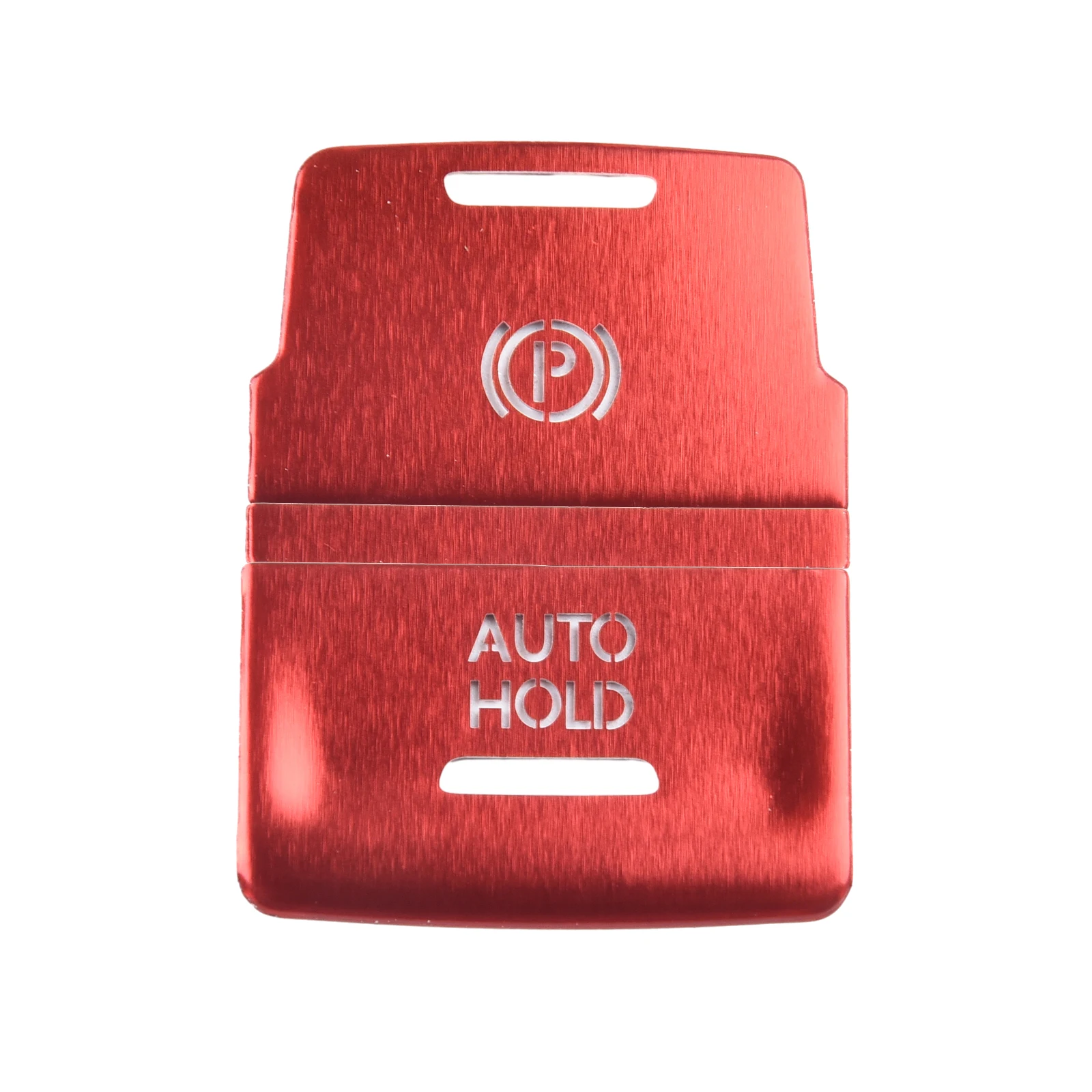 Freno de mano de aleación de aluminio rojo para coche, cubierta de pegatina de botón de interruptor, sujeción automática, para Golf 7, 7, 5, MK7, 2015, 2019, fácil instalación