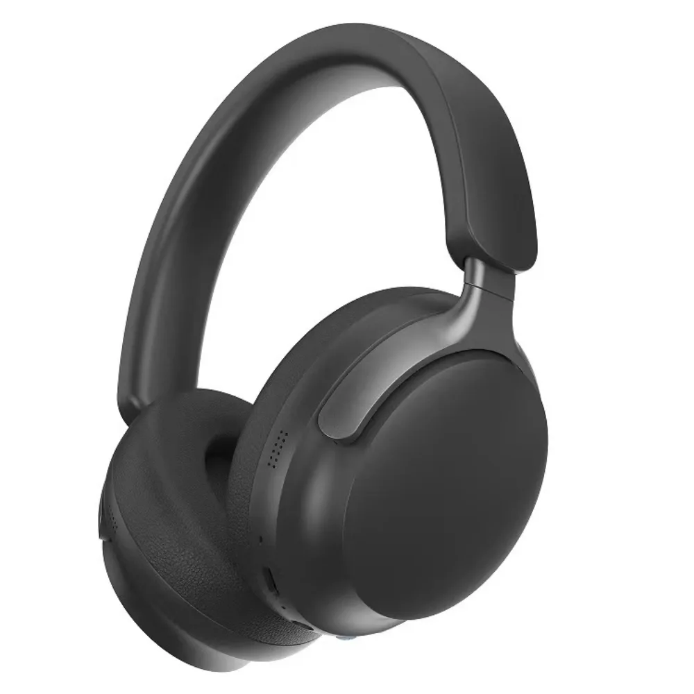 سماعات بلوتوث QC55 الجديدة - سماعة رأس لاسلكية قابلة للطي مع حافظة جلدية، بدون إلغاء الضوضاء، سماعة رأس بتصميم عصري