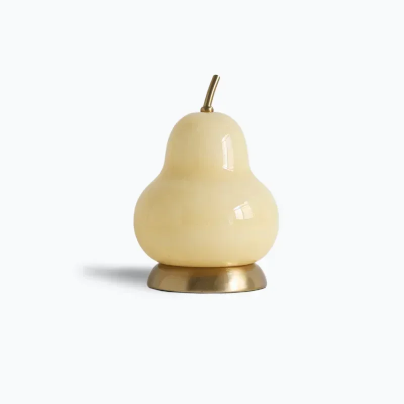 Pre-loved Bauhaus French cream pear study charging touch portable atmosphere sense of small night table lamp