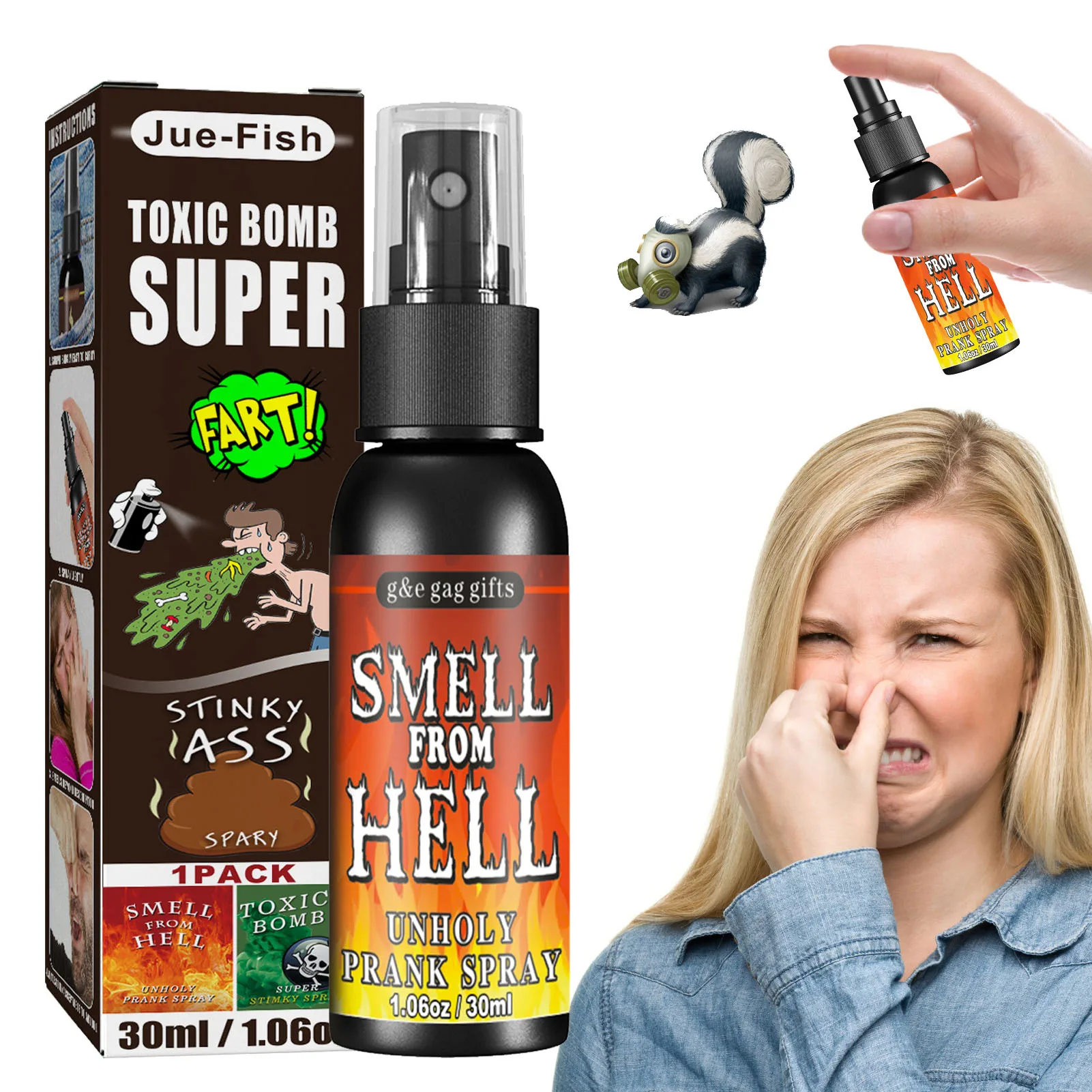 Liquid Fart Gag Prank Toy Extra Strong Stink Spray Hilarious Gag Gifts For Adults Or Kids Prank Poop Stuff Non Toxic Smells