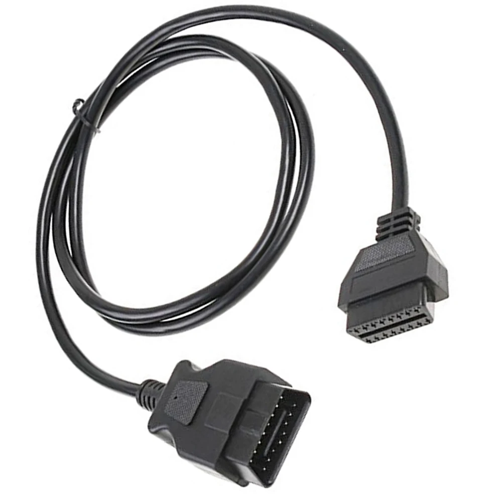 

ABS and Metal Black Extender Splitter 1m/39.37inch OBD II 16-Pin Male-to-Female Black OBD2 Diagnostic Expansion Cable Adapter