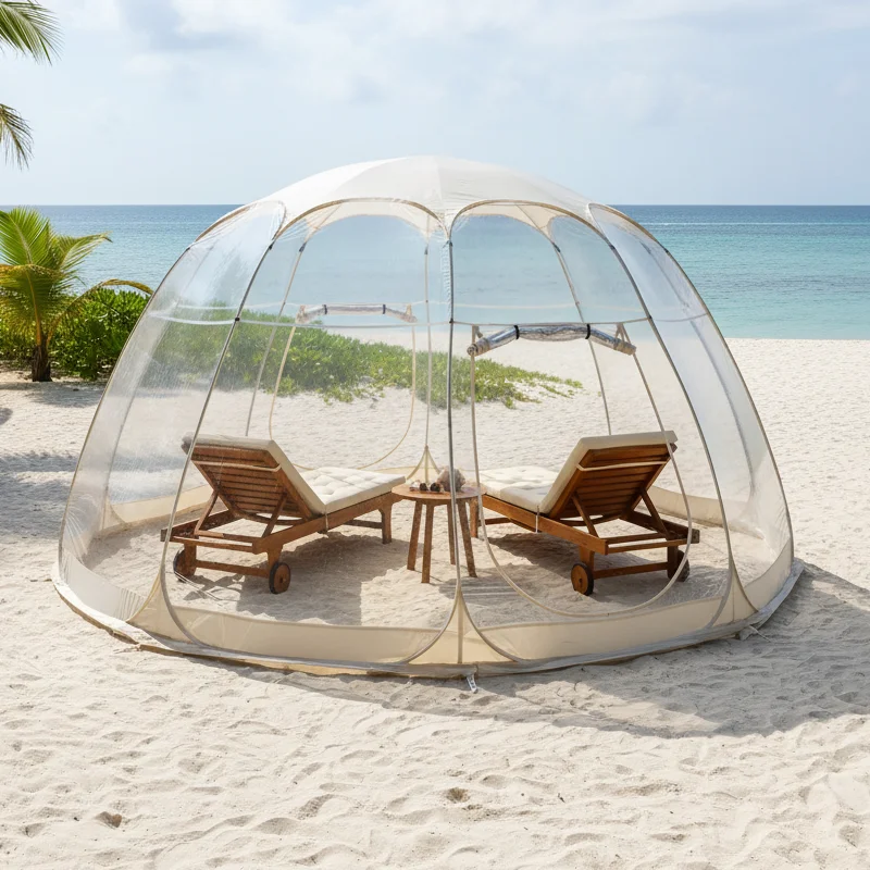 

Large Quick-Set Bubble Tent Portable Outdoor Igloo Extreme Cold Resistant Winter Shelter for Camping And Backyard Use