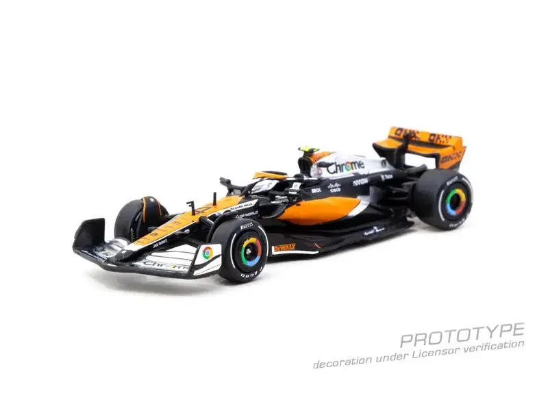 PreSale Tarmac Works 1:64 MCL60 سباق الجائزة الكبرى البريطانية 2023 Lando Norris مجموعة نماذج سيارة مصبوبة