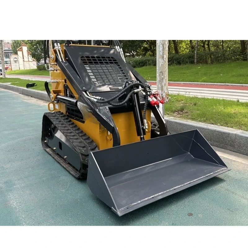 Skid loader exit, excavation and cleaning enough rotary tillage, crawler hydraulic skid loader