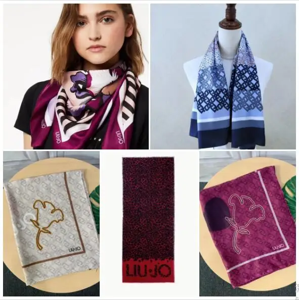 Foreign trade Italy women's scarf European and American fashion letter printing shawl fabric comfortable temperament long