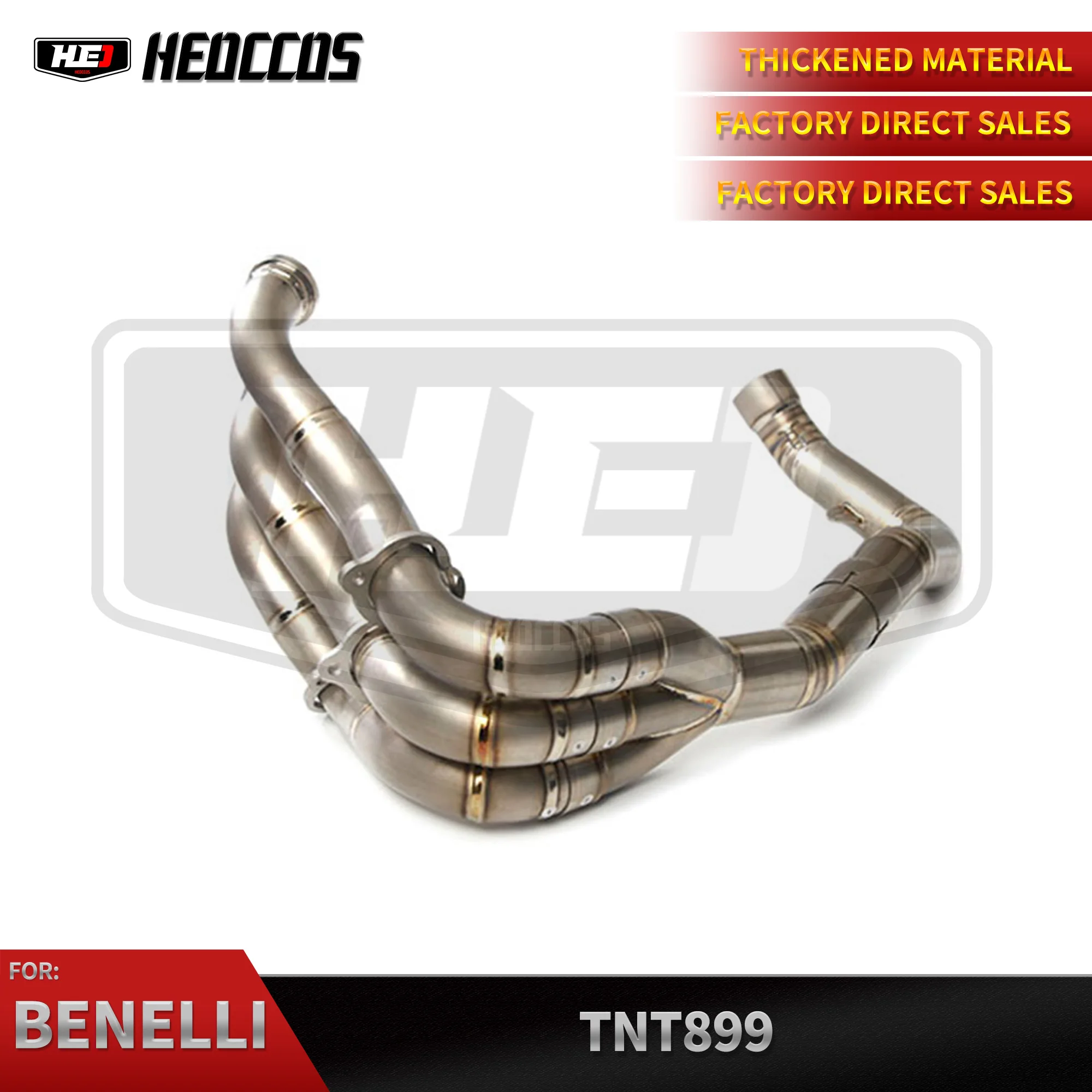 HEO Motorcycle Muffler Exhaust Full System For Benelli TNT899 Titanium Alloy Exhaust Pipe Escape Front Pipe