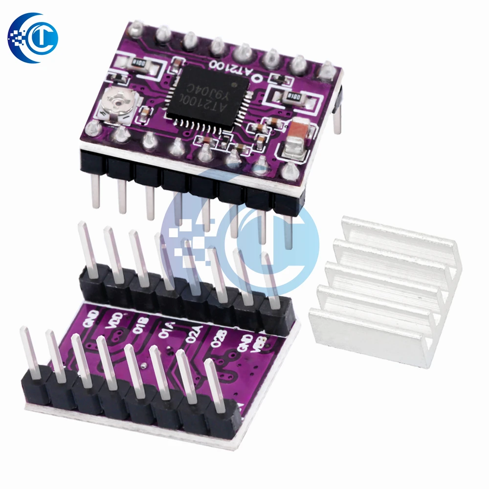 StepStick Stepper Motor Driver w/ Heatsink A4988 DRV8825 AT2100 for Reprap RAMPS 1.4 3D Printer