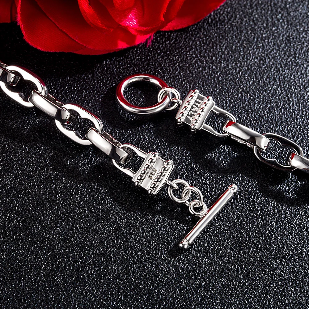 مزاجه 925 فضة الكوبية ربط سلسلة قلادة الهيب هوب مجوهرات للرجال الجولة 9 مللي متر قفل سلسلة المختنق العصرية هدية