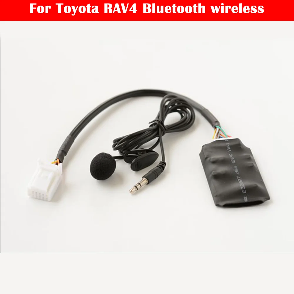 

For Toyota RAV4 Bluetooth wireless music disc box Support steering wheel control Car Bluetooth AUX Adapter Microphone Handsfree