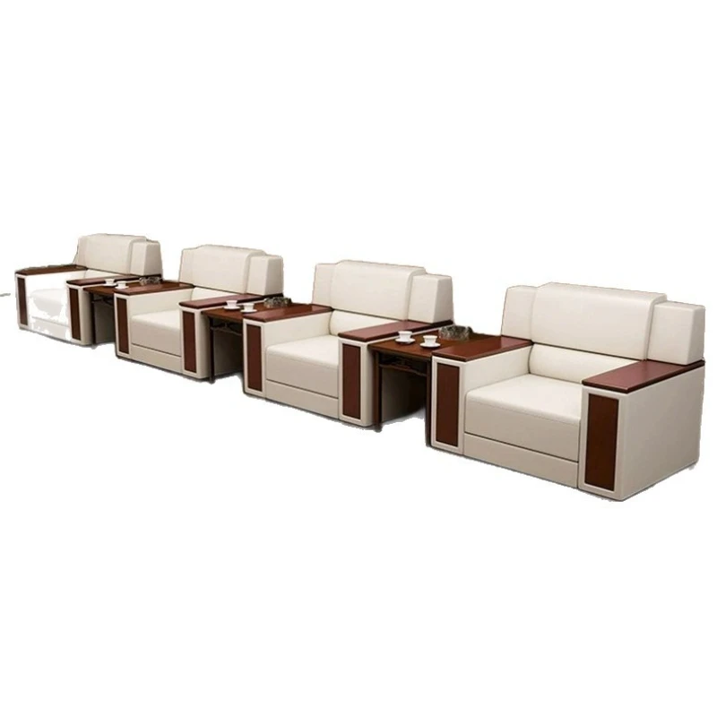 

Office sofa coffee table combination complete set of leisure area Chinese reception office business reception small sofa