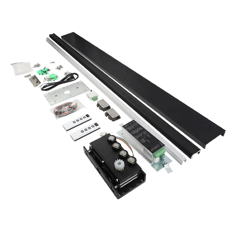 

electric voice intelligent door invisible track remote control induction side hanging slide rail translation sliding door