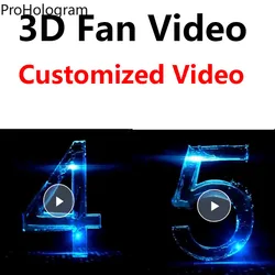 3D Holographic Fan Wifi Video 3D Display Hologram Projector Logo Light Advertising Lamp Advertising Display logo projector Video