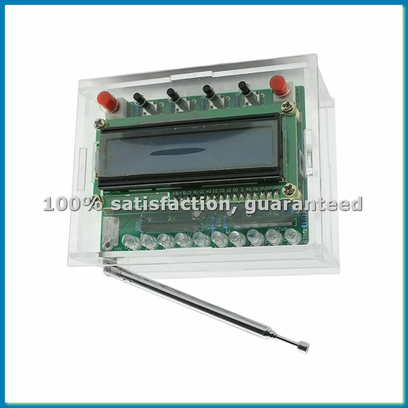 FM Radio Electronic Kit Production Welding RDA5807 Adjustable Frequency 87-108MHZ with LCD Display LED Light for DIY-A82Z