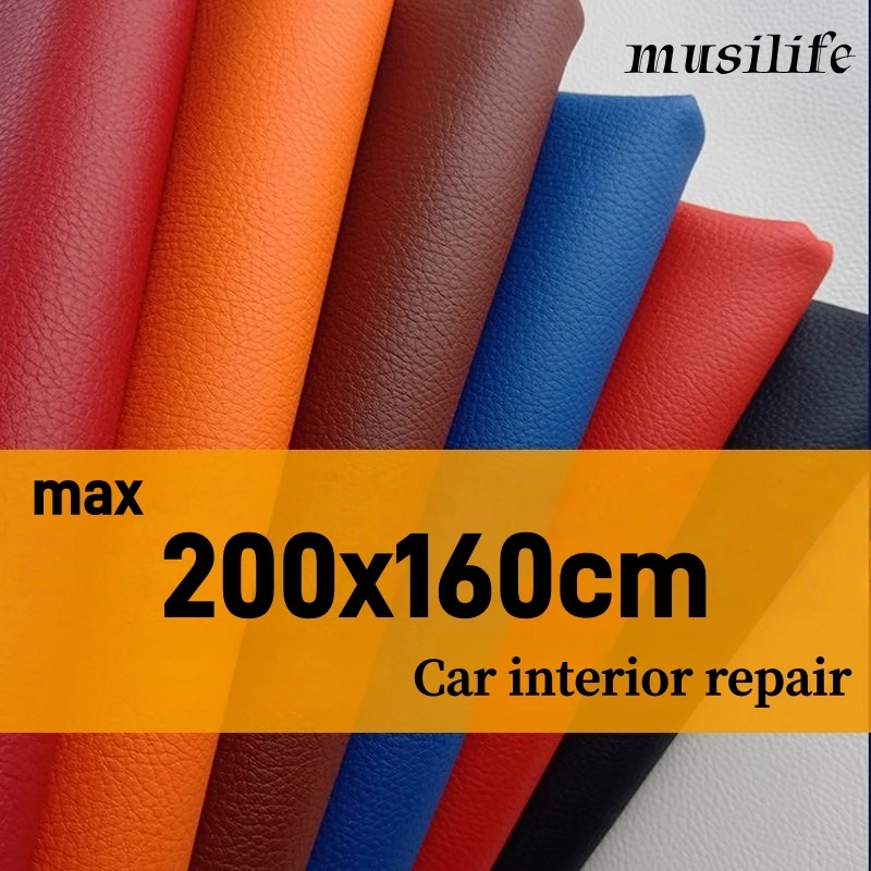 

Multi-size Leather Fabric Non-stick DIY Material for Sofa Car Seat Interior Sewing Leather Patches Leathercraft 50/100/200x160cm