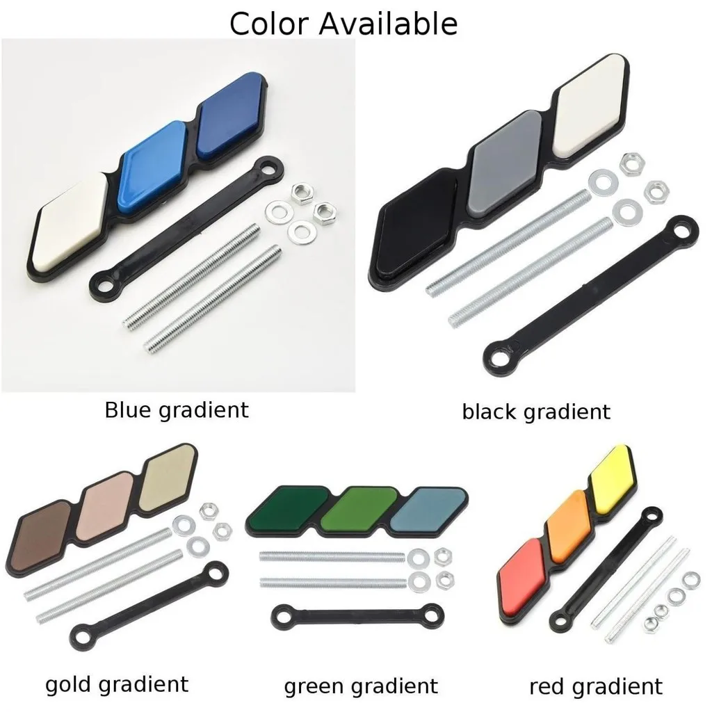 Tri-color 3 Grille Badge emblem For Toyota 4Runner Rav4 Highlande car sticker emblem