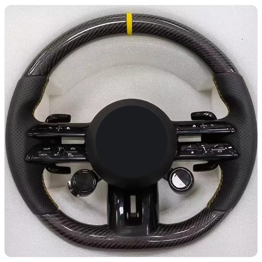 

Рулевое колесо FORCarbon Fiber для Mercedes bz A35 A45 C63 C43 E53 E63 G63 G500 G55 GT S63 GLE63 GLA45 W223