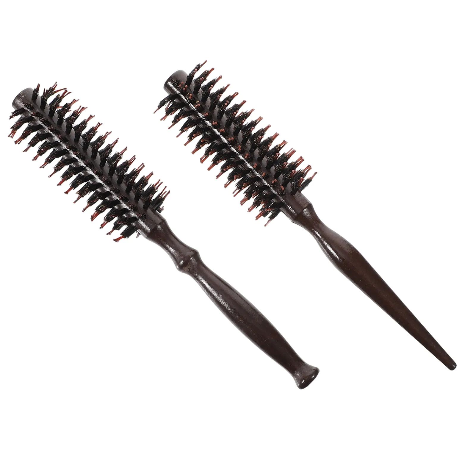 2 cepillos de cerdas de jabalí premium con mango de madera, ligeros y resistentes para el cuidado y peinado del cabello, control de tensión, sin tirones, suaves al tacto.