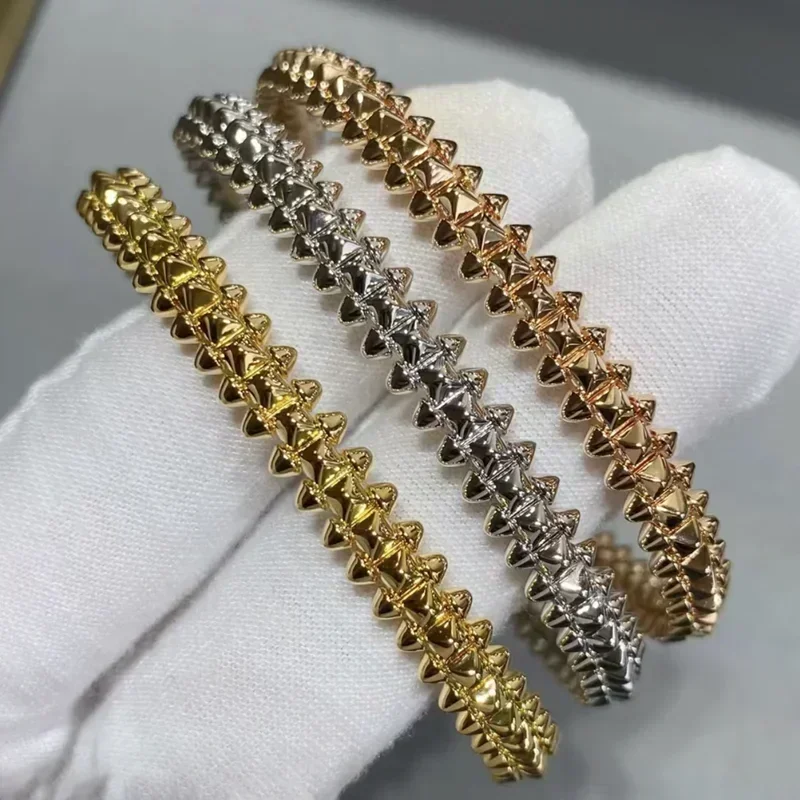 925 Sterling Silver High Quality Fashion Exquisite Riveted Bracelet Ladies Temperament Luxury Jewelry Gift To Friends