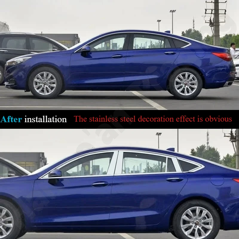 

для OUSADO ‌ H5 2019 2020 2021, модифицированная декоративная полоса из нержавеющей стали для окна кузова автомобиля/декоративная нажимная полоса для стекла