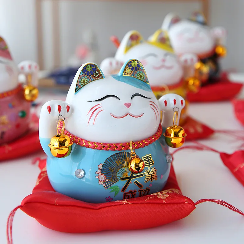 

Japanese Cute Lucky Cat Savings Can, Ceramic Home Furnishings, Relocation, Entrance Decoration, Creative Store Opening