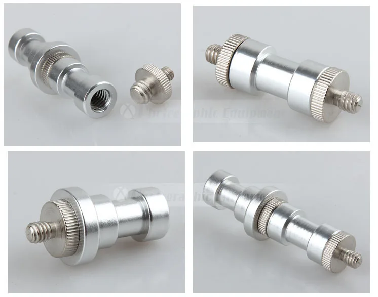 50 pak 5in1 1/4 sampai 3/8 adaptor laki-laki ke Perempuan sekrup kamera tripod bola kepala monopod pelat Aksesori dudukan lampu kilat