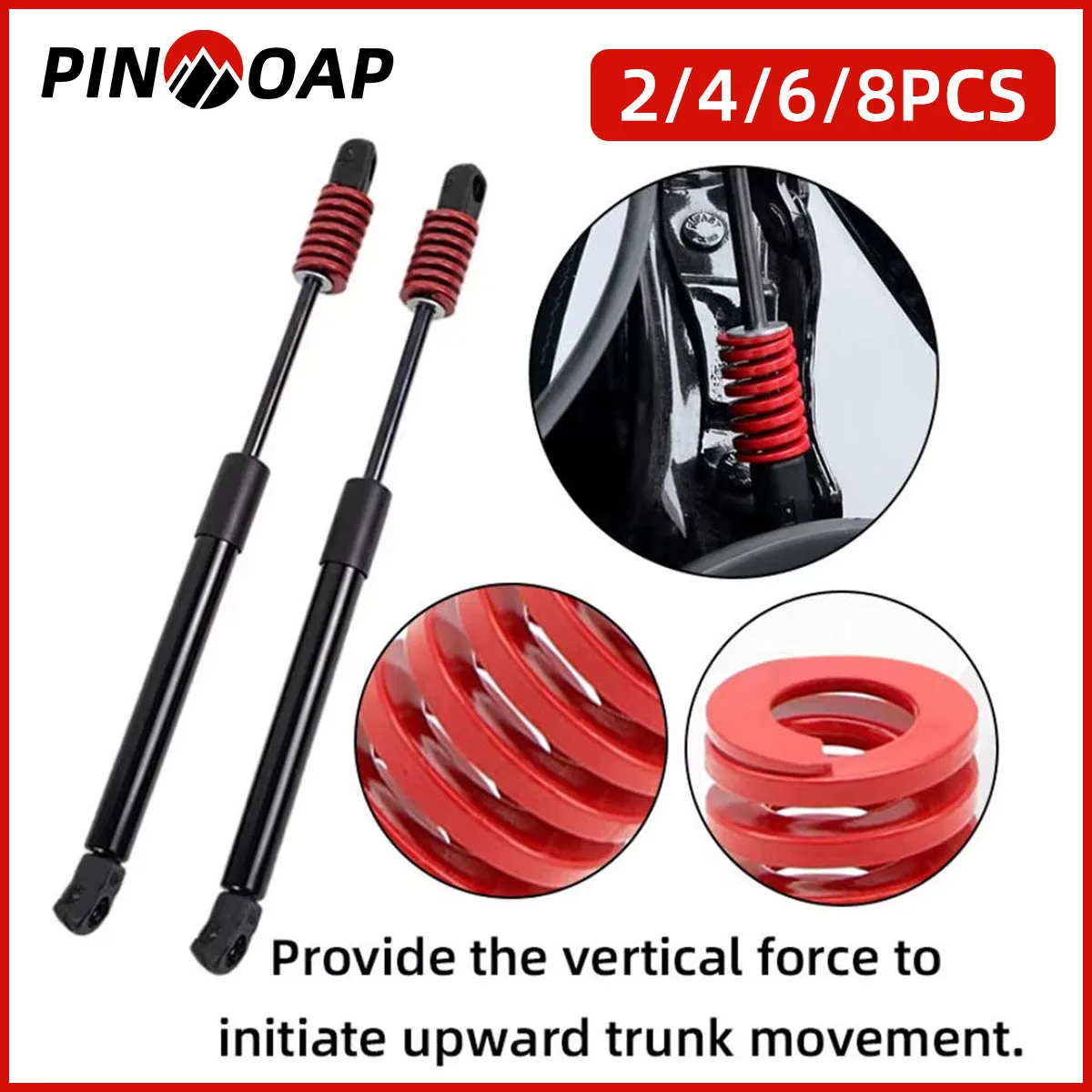 

Пружина сжатия PINMOAP из высокоуглеродистой стали для тяжелых условий эксплуатации, с высокой нагрузочной способностью, прочная, амортизирующая, подходит для автомобилей