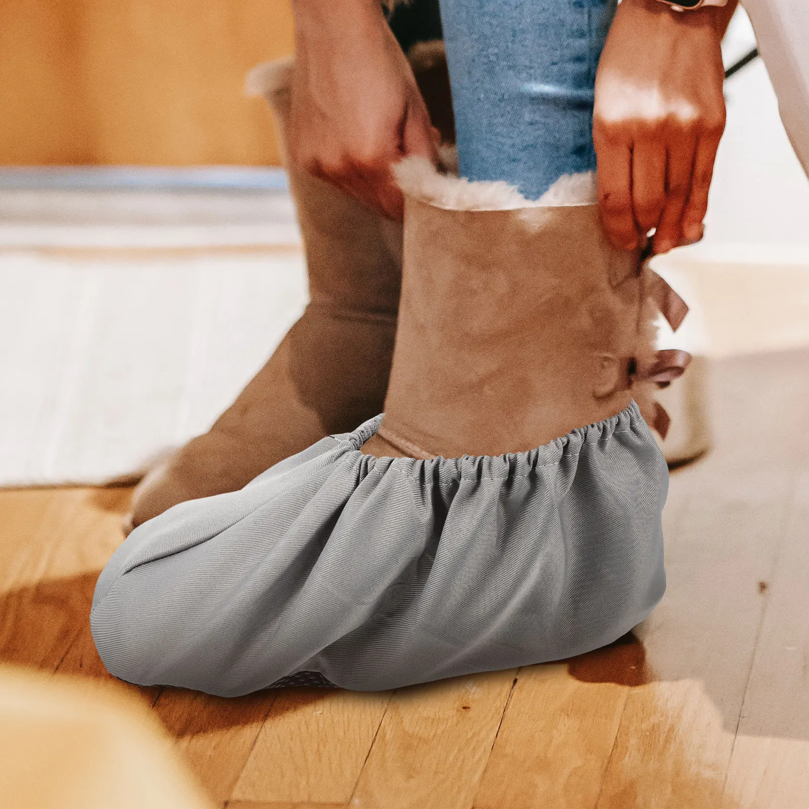 

3pcs Washable Indoor Shoe Covers Thickened Non-Skid Protective Cases For Home Factory Dust-Free Plant Anti-Dirty Shoe Cover