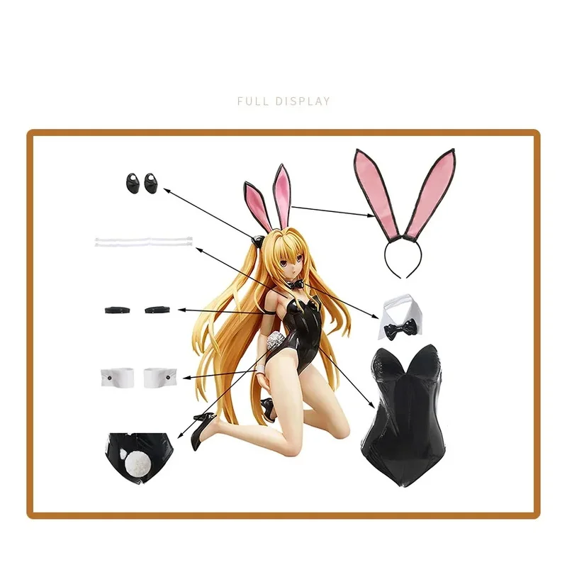 Unisex anime cos darkness bunny girl leather cosplay costumes sets