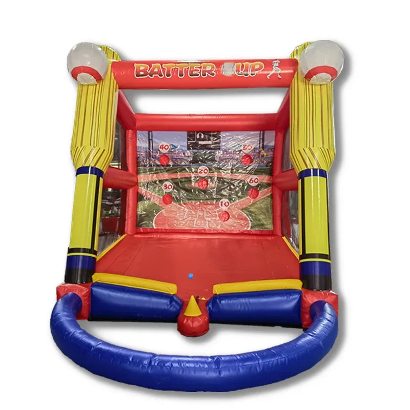 

5x3.2x3.5m New Inflatable Baseball Sports Game Baseball Batter up Sports Game With Factory Price