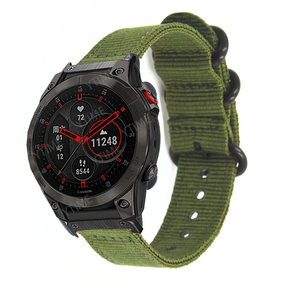 

Ремешок нейлоновый для наручных часов Garmin Fenix 6X 6 Pro 7X 7, браслет Easyfit Fenix 5 5X Plus 3 3HR Fenix5, 26 22