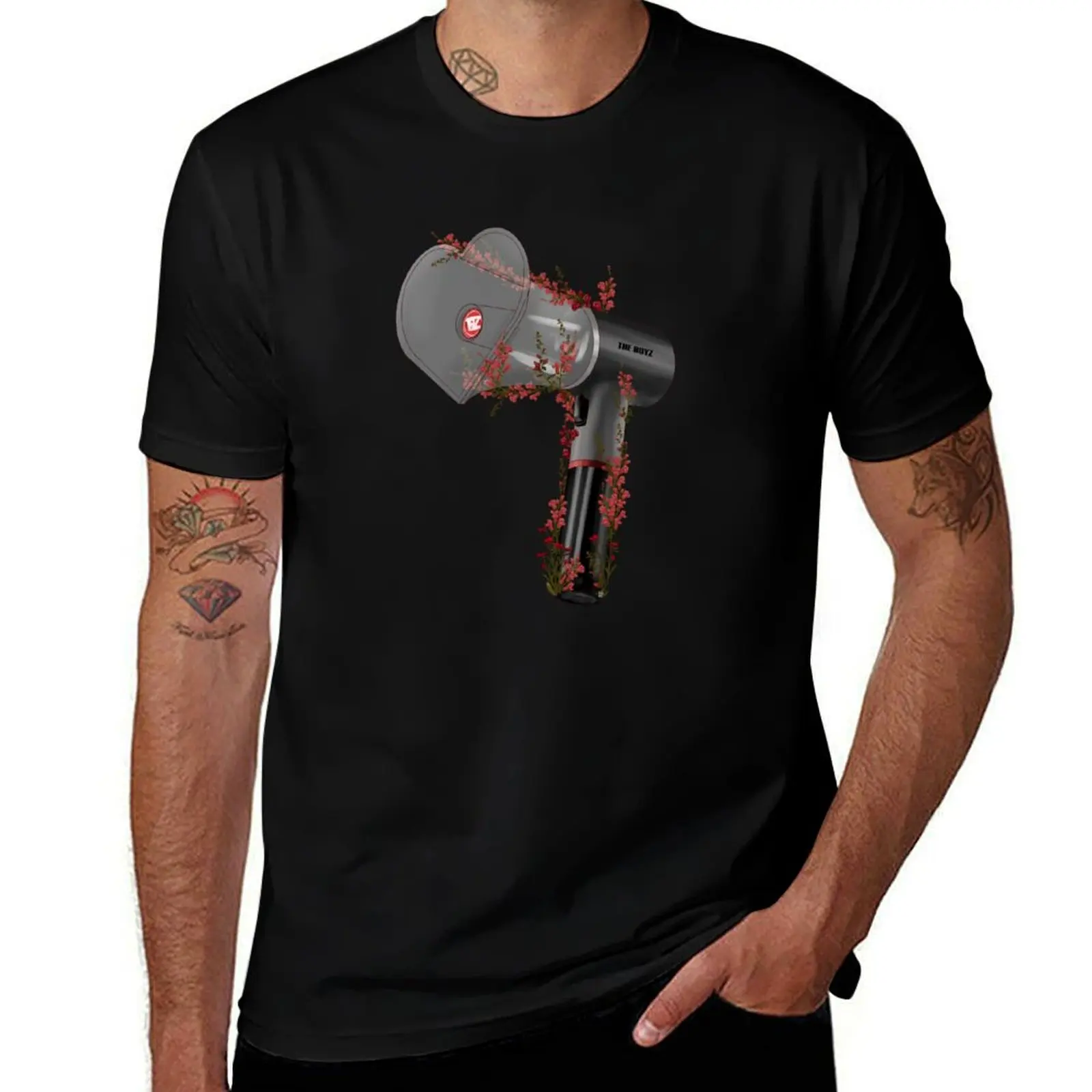 

The Boyz Floral Lightstick kpop T-Shirt quick drying affliction shirts mens tall t shirts
