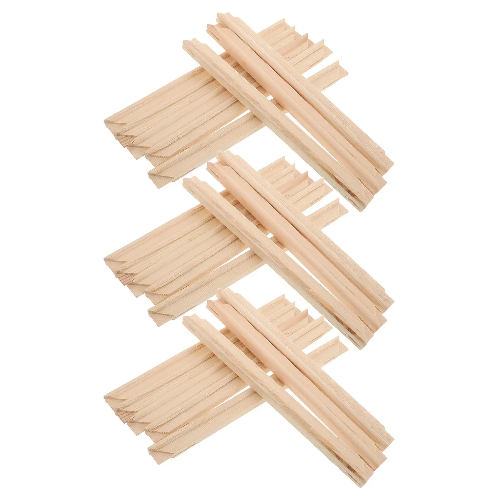 

6Pcs Natural Wood Canvas Frame Kit DIY Solid Wood Floating Frame for Oil Painting Stretcher Support Wall Art Decor Craft Picture
