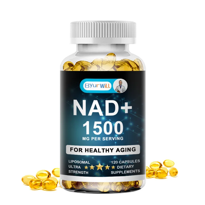 High Purity NAD Supplement 1500 mg Extra Strength with Resveratrol Provide Energy, Anti-Aging, Support Cell Regeneration