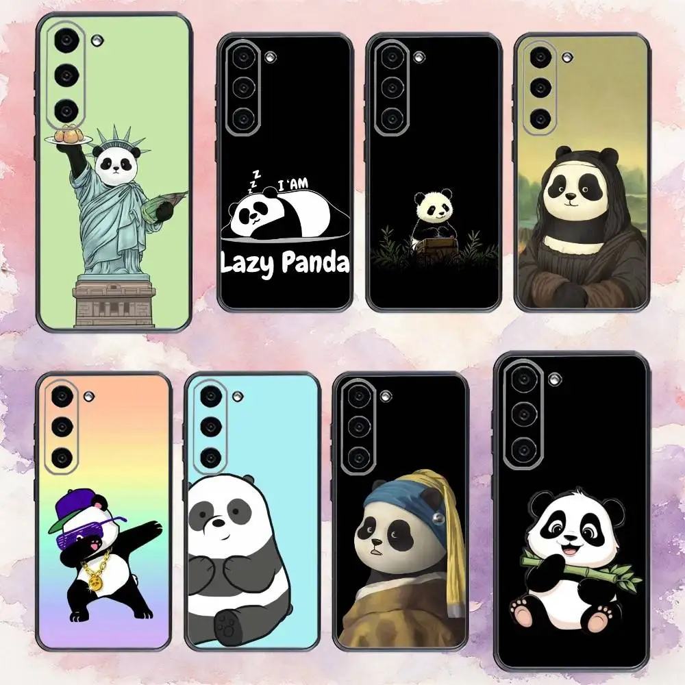 

P-Pandas F-Funny Phone Case For Samsung Galaxy A73,A72,A71,A70,A53,A52,A51,Others Soft Black Cover