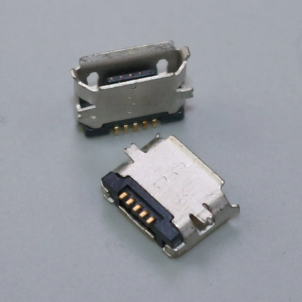 Micro USB 5pin Socket SMD Short Needle Charging Tail Power Connector For Tablet PC Mobile Phone