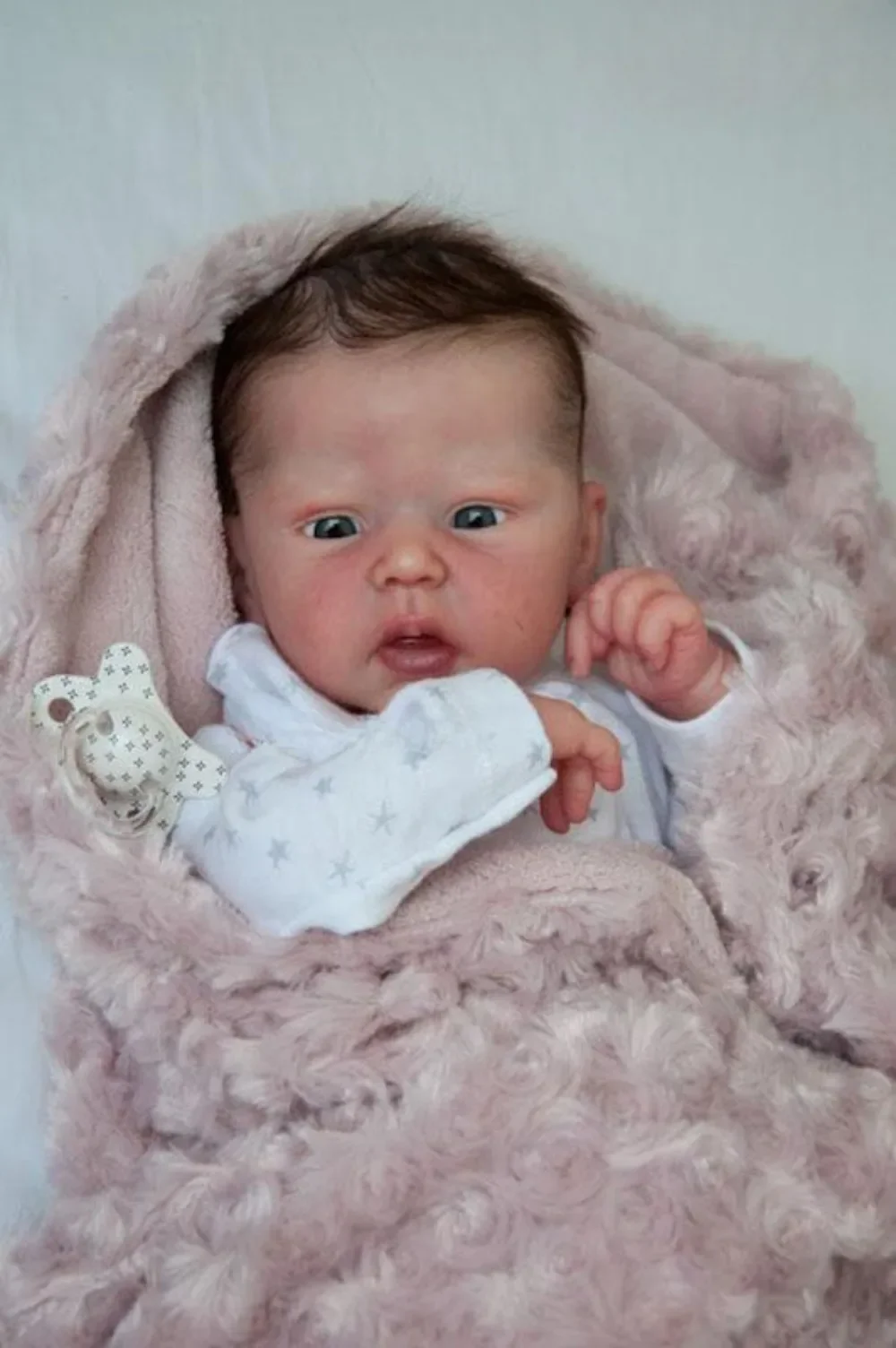 18Inch Reborn Kit Mindy Open Eyes Reborn Baby Doll Unpainted Blank Parts with Body and Eyes Drop Shipping muñeca kit reborn