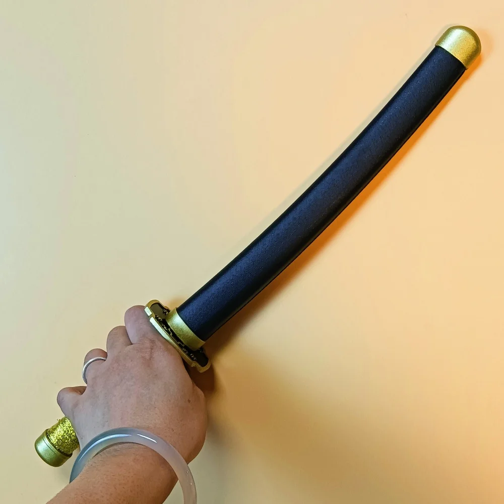 16 cali (42 cm) Katana Miecz Anime Cosplay Rekwizyt Nóż Ninja Prawdziwy Plastikowy Nóż Ninja Japońska Katana Szabla Samurajska Niedziurawa Zabawka Prezent