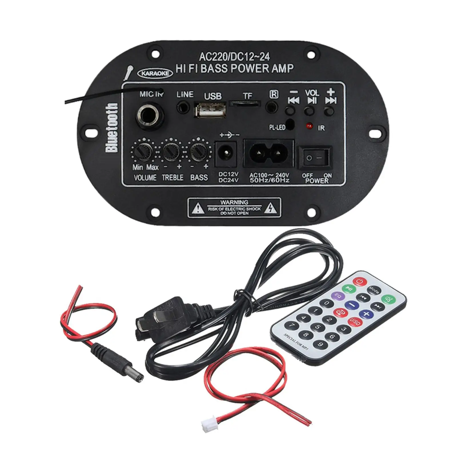 Bluetooth Digital Amplifier Board Hi-fi Bass Power Amp Subwoofer Audio Board for Controller 350 Watt 48 Volt 18 Amps