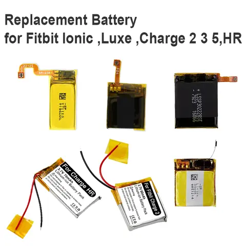 Replacement Battery for Fitbit Ionic FB503,Luxe FB422 ,Charge 2 3 5 HR FB405, LSSP411415 LSS271617 LSSP031420AB LSS271120P