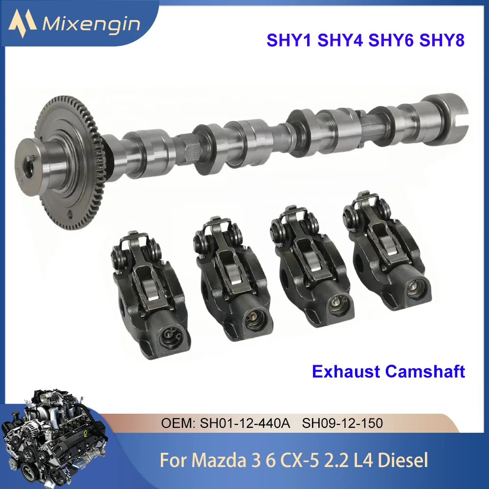 Engine Inlet OR Exhaust Camshaft rocker arm Set For 12-19 Mazda 3 6 CX5 2.2T L4 Diesel SHY1 SHY4 SHY6 SHY8 SH0112420A SH0112440A
