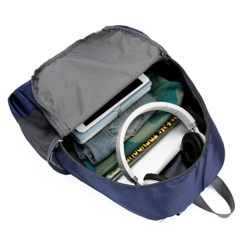 حقيبة سفر نسائية خفيفة الوزن وقابلة للطي لتسلق الجبال للرجال والرياضات الخارجية والجري Daypack حقيبة تنظيم للتخييم والمشي لمسافات طويلة على ظهره #4