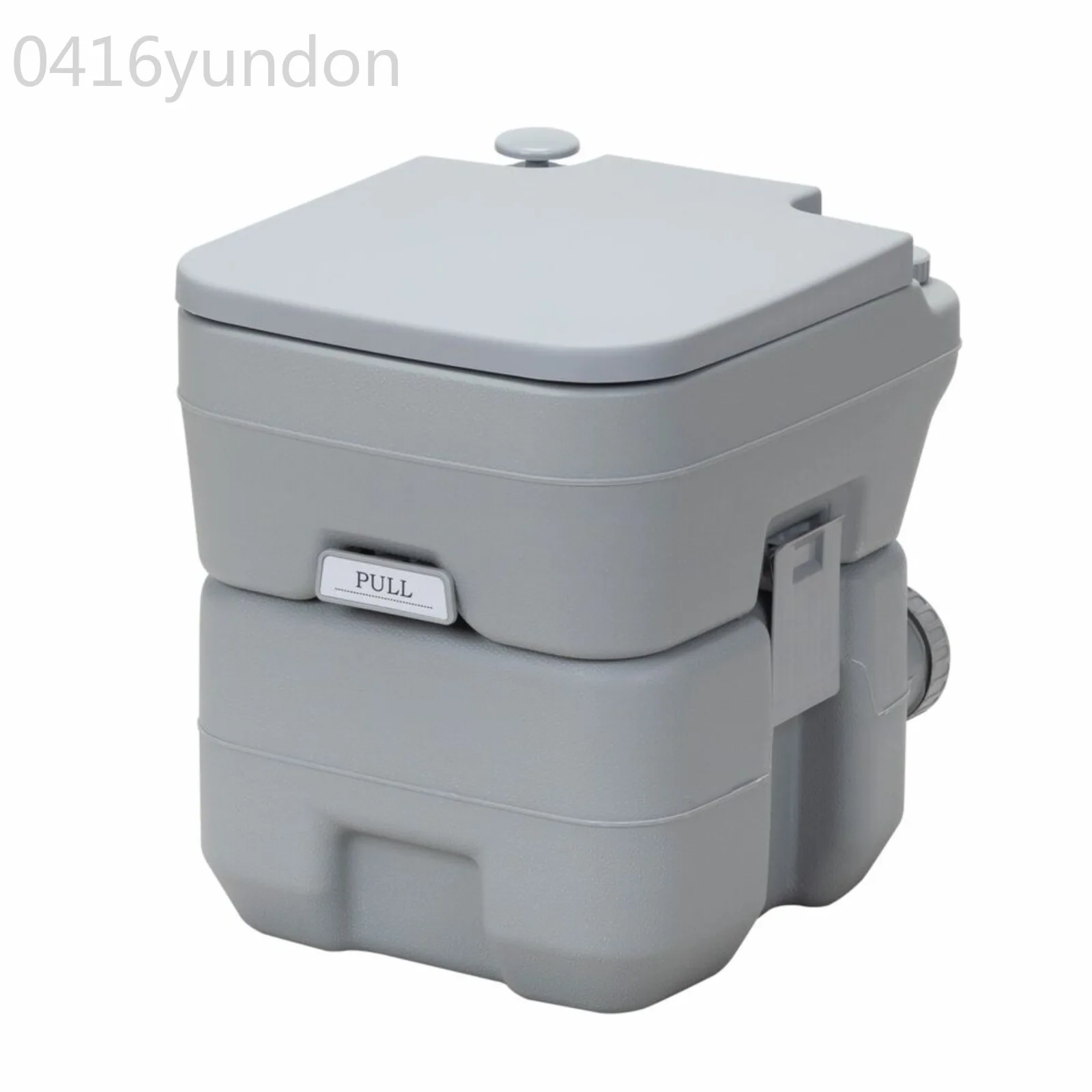 US 20L Flush Portable Camping Toilet with Piston Pump Indoor Outdoor Toilet