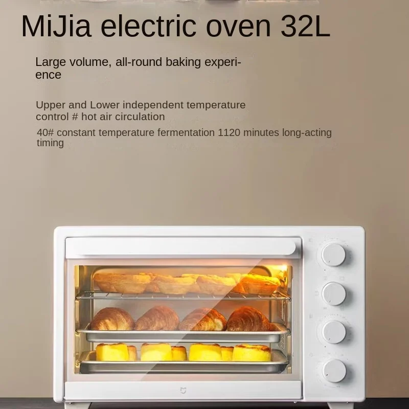 Xiaomi 32L forno elettrico 120min Timer controllo della temperatura indipendente fermentazione a temperatura costante friggitrice ad aria multifunzione