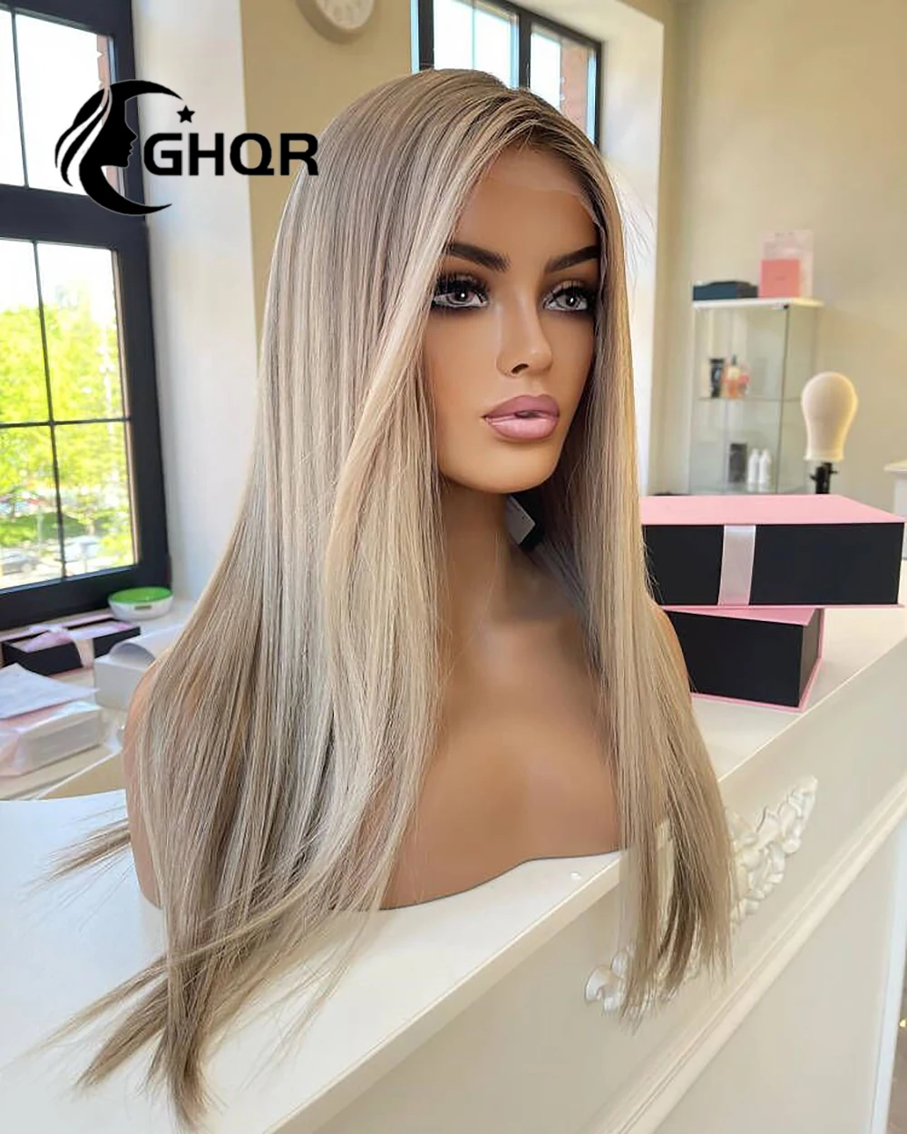 Highlight Lace Frontal Wig Human Hair 613 blonde colored Straight brown blonde Brazilian Hair Wigs For Women Hd Transparen lace